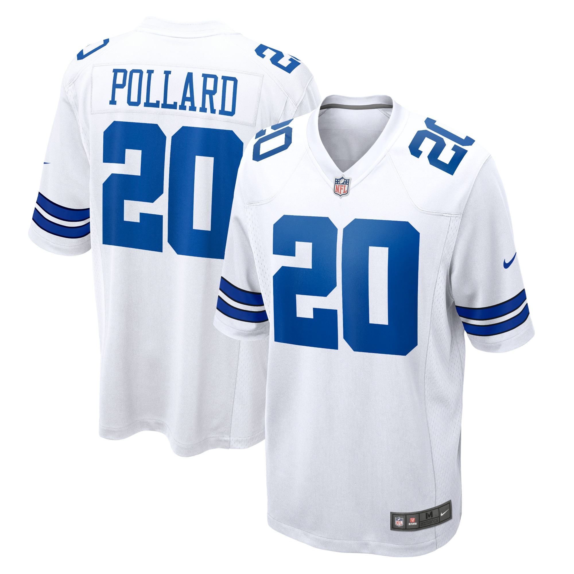 Tony Pollard Dallas Cowboys Game Player Jersey – White