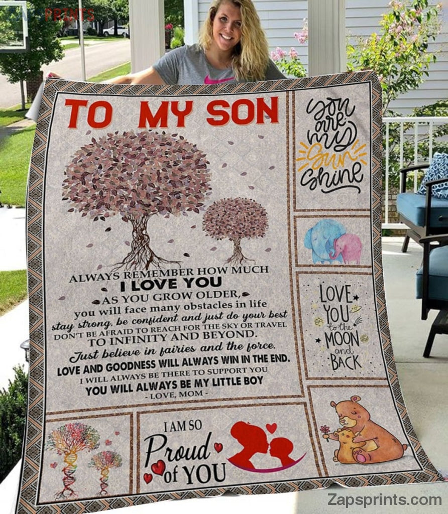 Gift For Son To My Son – Always Win In The End – Blanket