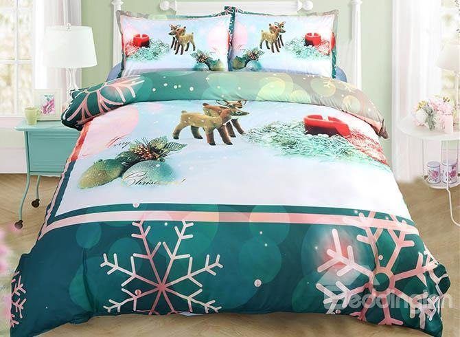 Vivilinen Christmas Ornaments And Snowflake Clh2210283B Bedding Sets