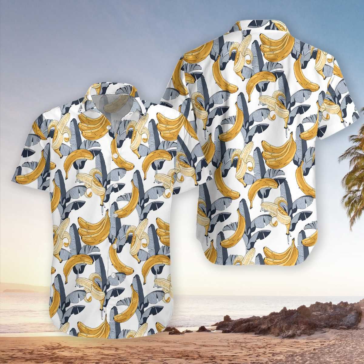 Tropical Banana Aloha Hawaiian Shirts #Dh