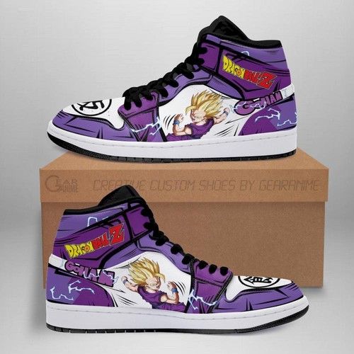 Gohan Shoes Boots Dragon Ball Z Anime Jordan Sneakers Fan Gift