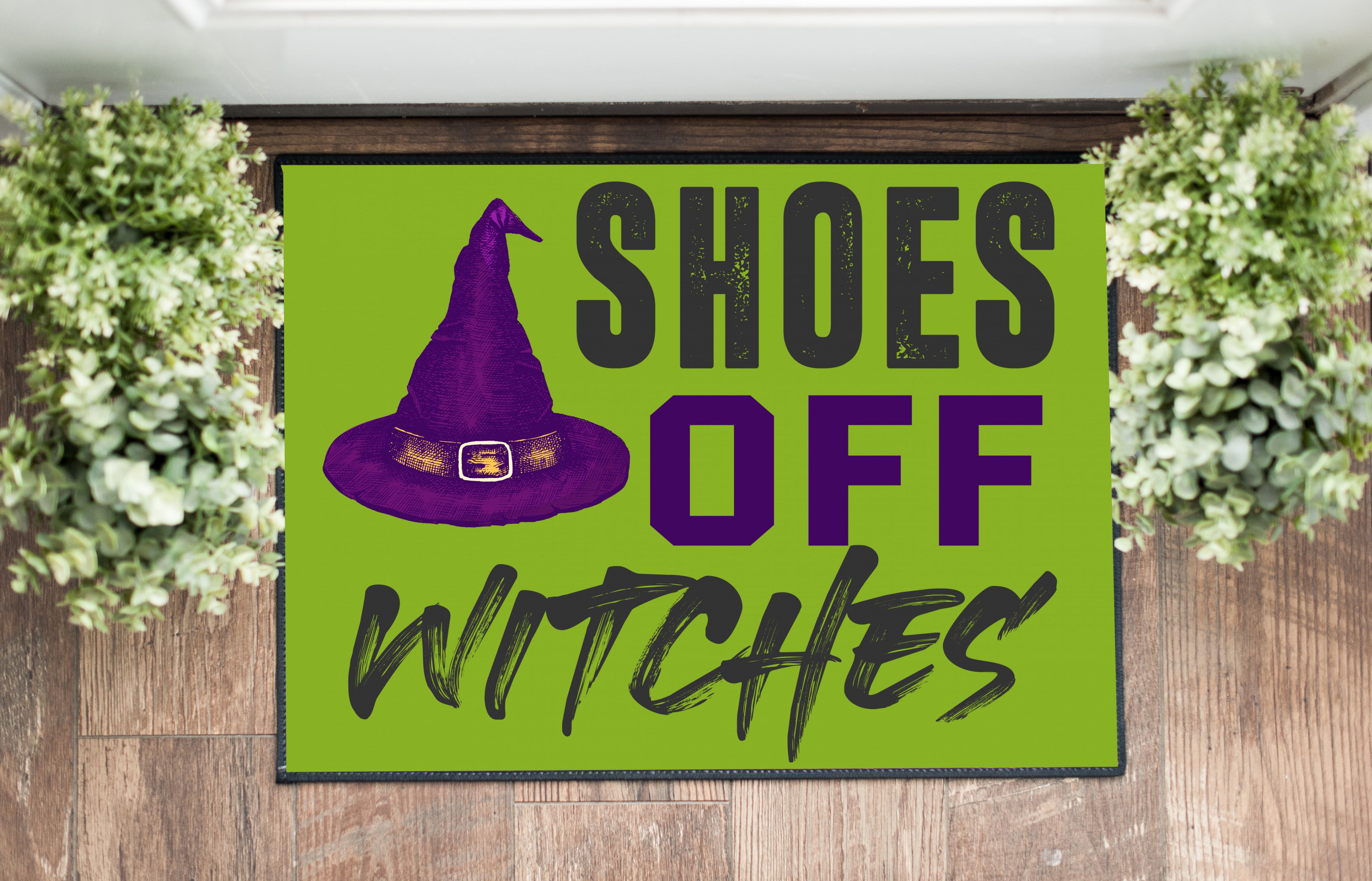 Shoes Off Witches Doormat