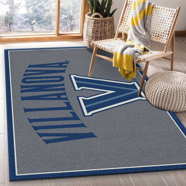 College Spirit Villanova Sport Area Rug Carpet Team Logo Family Gift US Decor