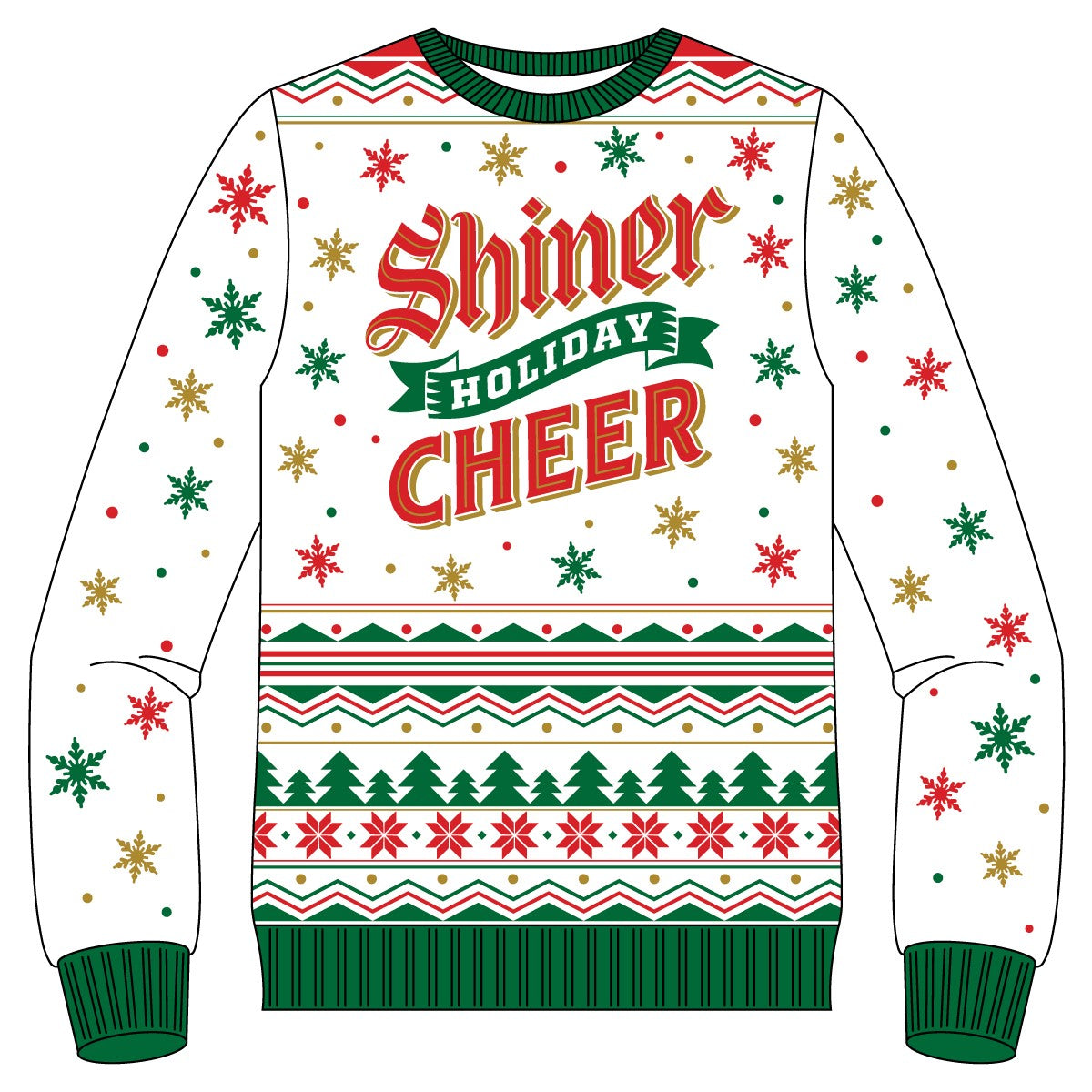 Shiner Bock Exclusive Design Ugly Christmas Sweater T-Shirt