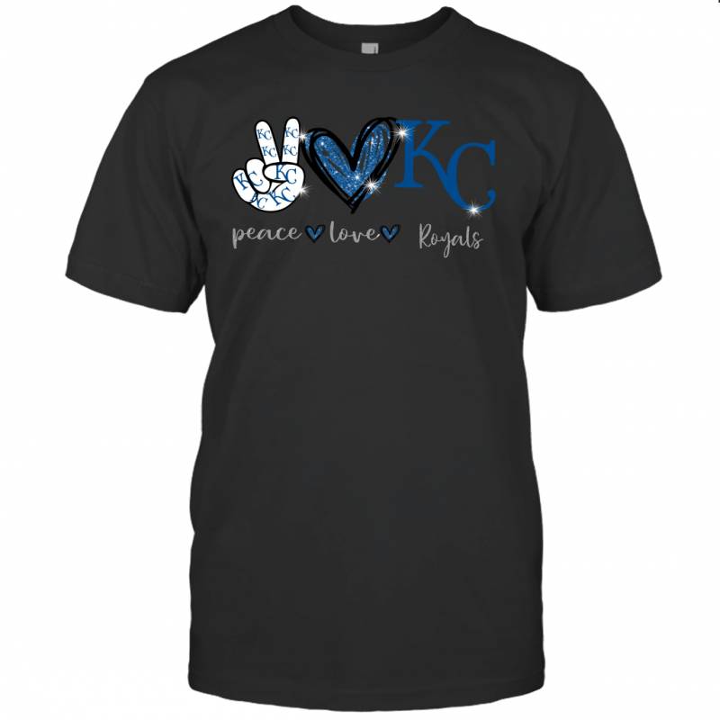 Peace Love Royals gift for Kansas City Royals Fans T-Shirt