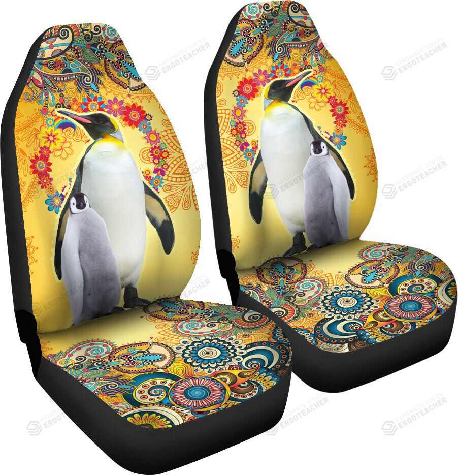 Penguin Yellow Car Seat Covers