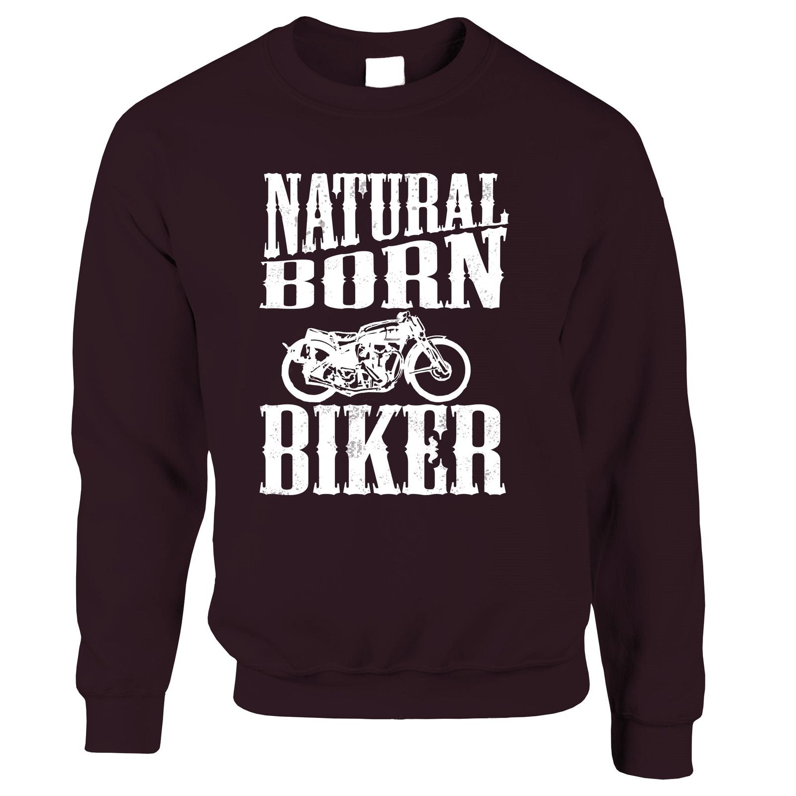 Natural Born Bikers Motobike Motocycle Night Riders Gift For Men Women Standard Crew Neck Sweatshirt