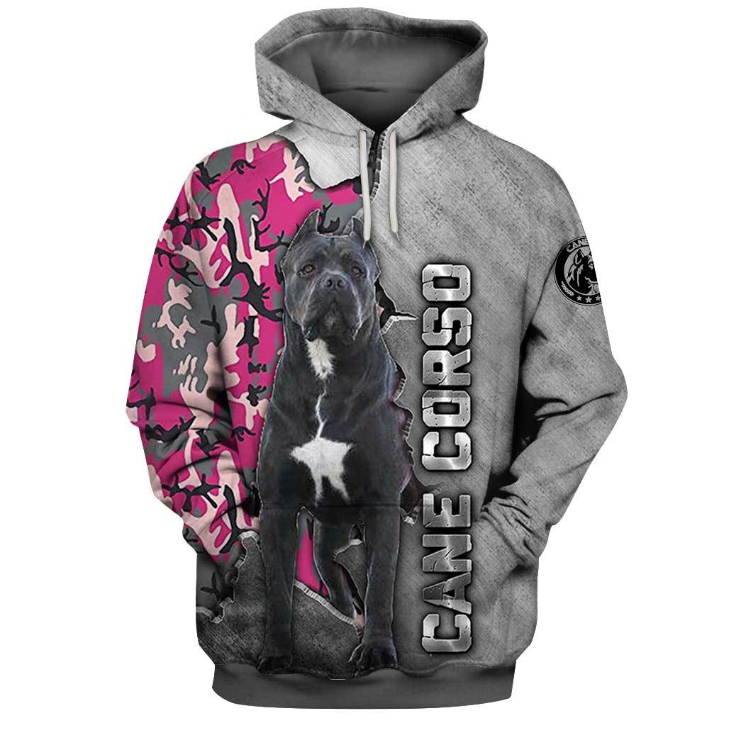 Cane Corso Pink Camo 3D Full Printing