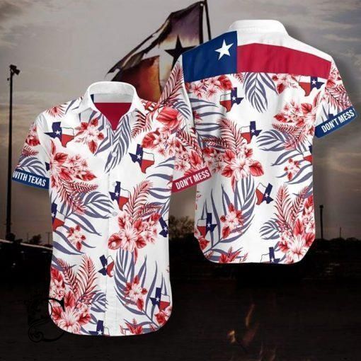 Beach Shirt Texas Tropical Hawaiian Shirt- Chillicothemall