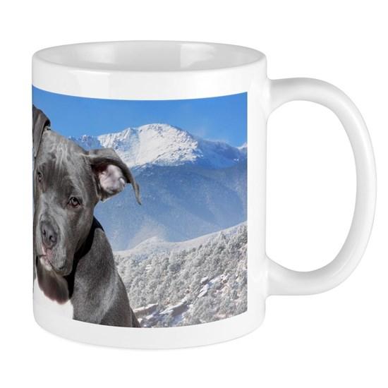 Blue American Pit Bull Terrier Puppy Dog Mug