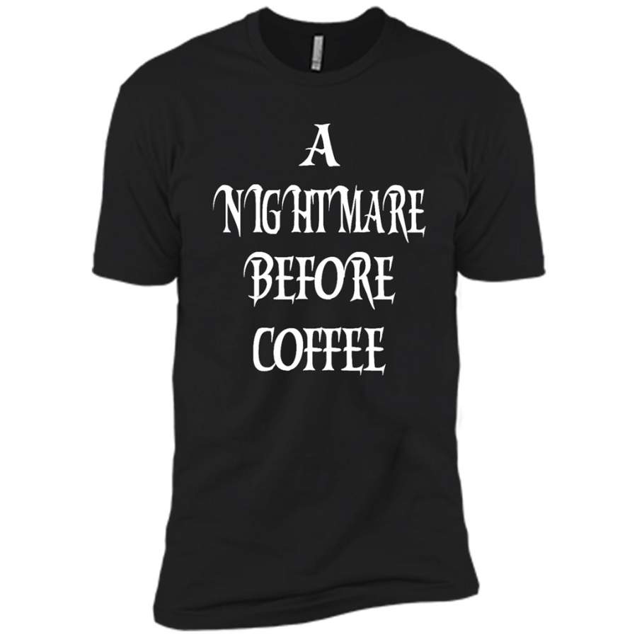 A Nightmare Before Coffee – Canvas Unisex USA Shirt