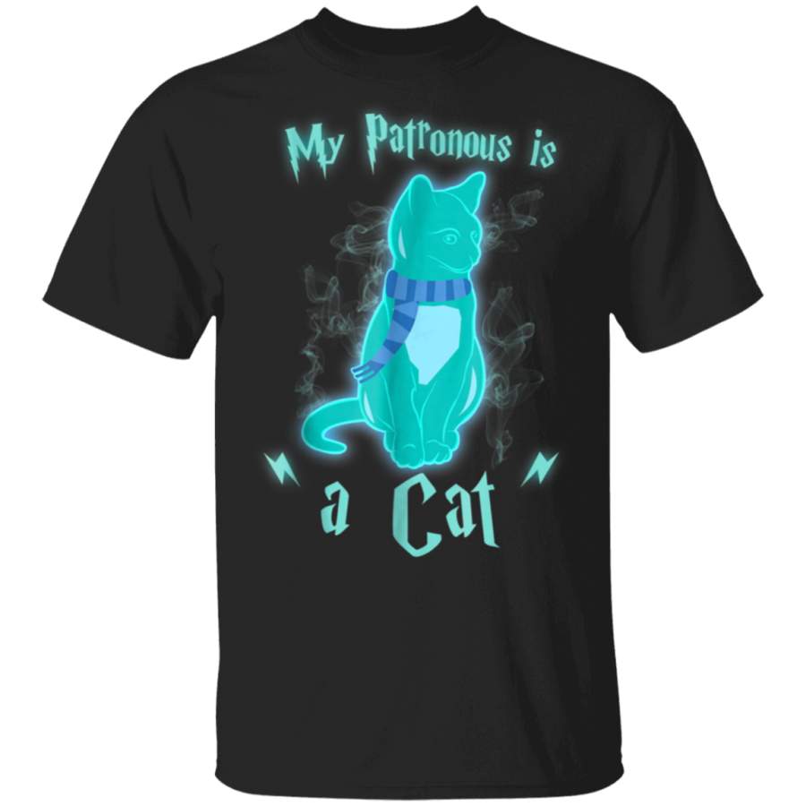 My Patronus Is A Cat Shirt  Funny Kitten Lover Magic Tee