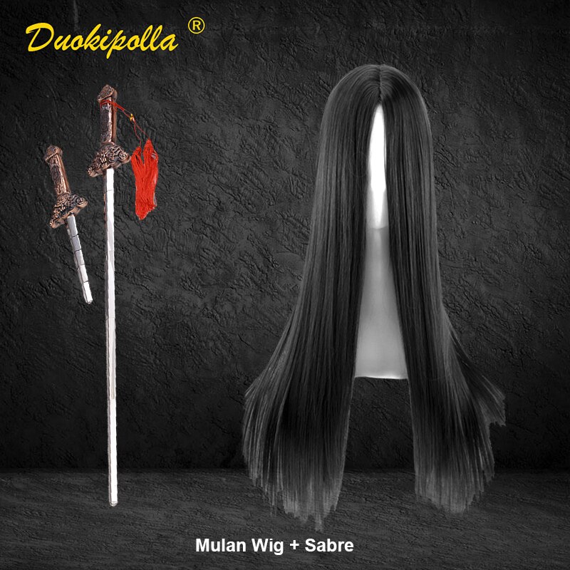 Style Girls Hua Mulan Costume with Wig Sword Children Cute Girl Princess Cosplay Mulan Dress Kids Chinese Traditional Clothing alx