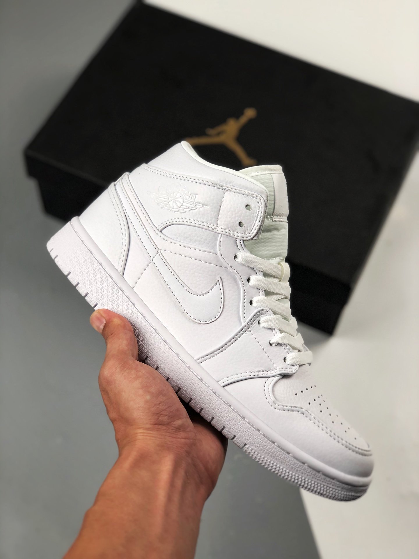 JD 1 Mid Triple White 554724-109 5341578