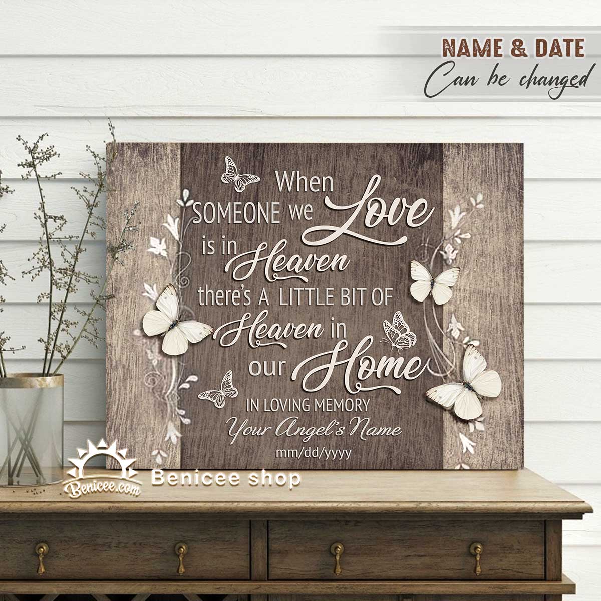 memorial-gift-canvas-heaven-in-our-home-gray-wood-top-3-benicee