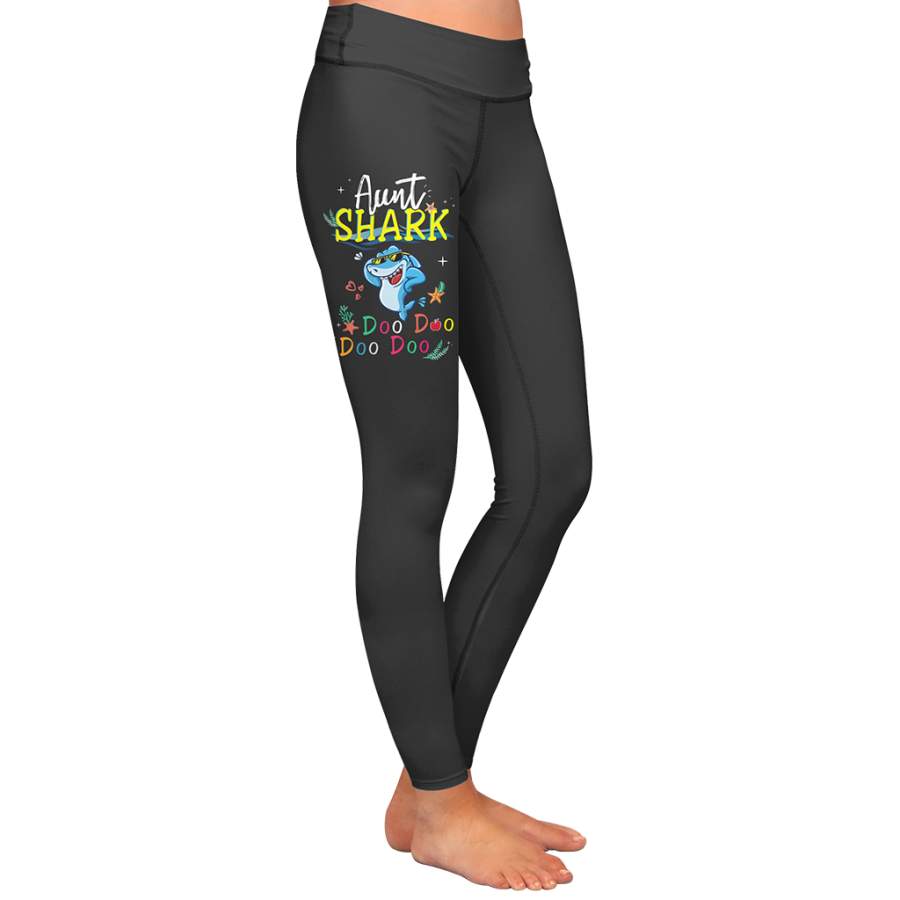 Aunt Shark Doo Doo Doo Doo Leggings