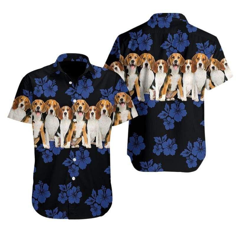 Awesome Beagle Dog Lover Christmas Aloha Hawaiian Shirt Colorful Short Sleeve Summer Beach Casual Shirt For Men And Women