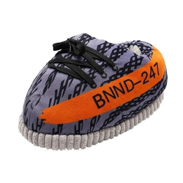 Blue Zebra Novelty Sneaker Slippers