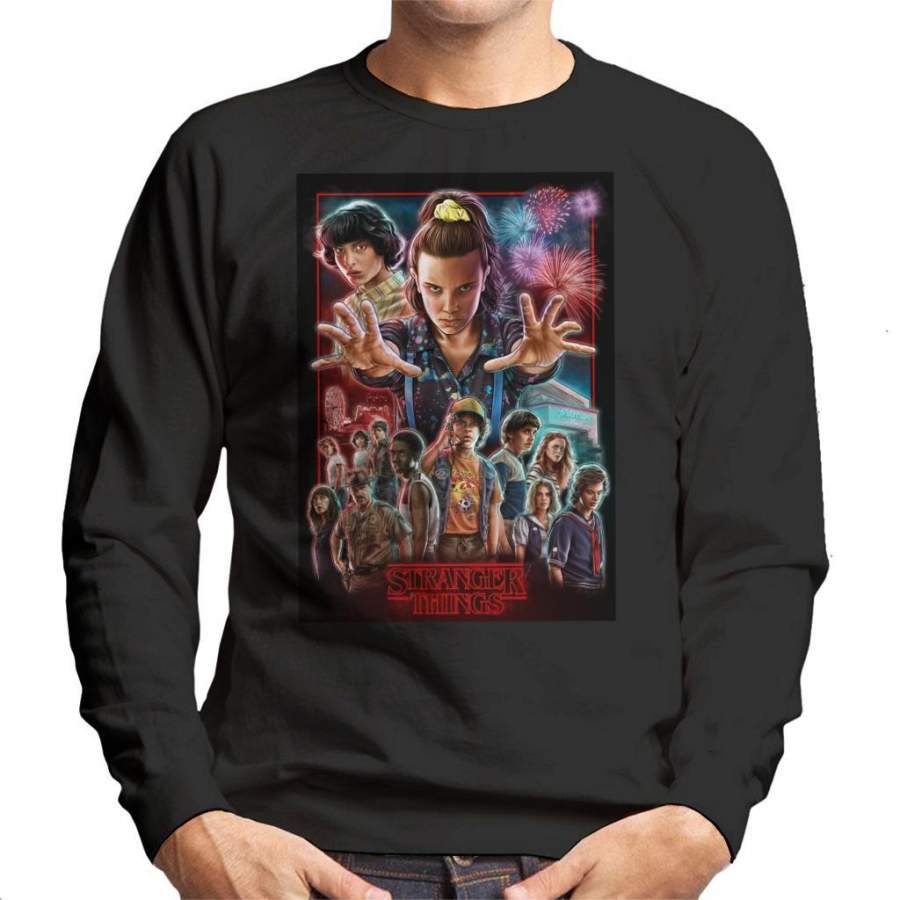 Stranger Things Poster Illustration Men’s Sweatshirt