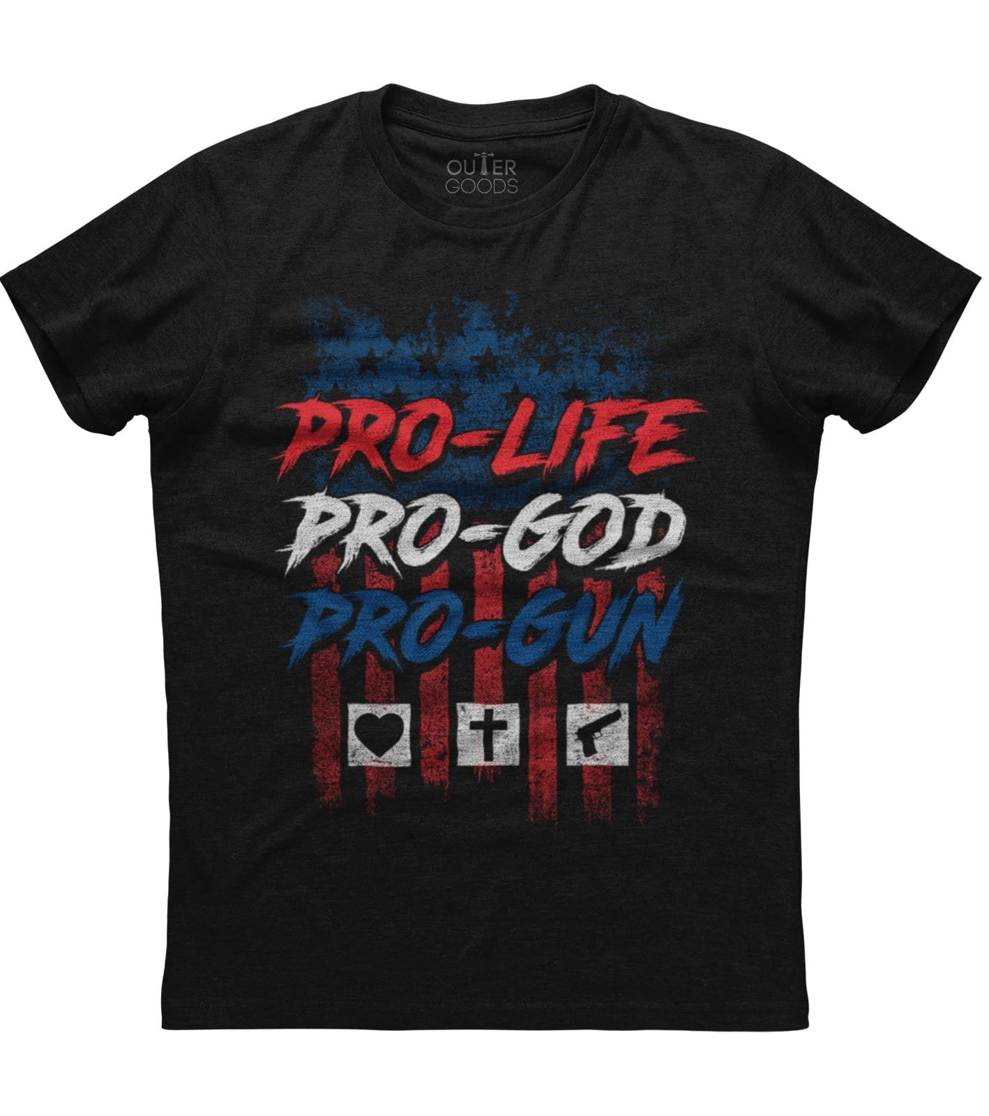 It’s Pro Life Pro God Pro Gun Icon T-Shirt (O)