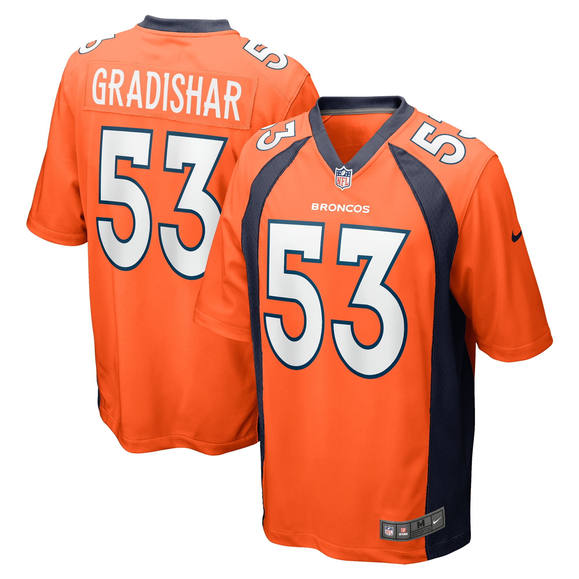 Randy Gradishar Denver Broncos Retired Player Game Jersey – Orange