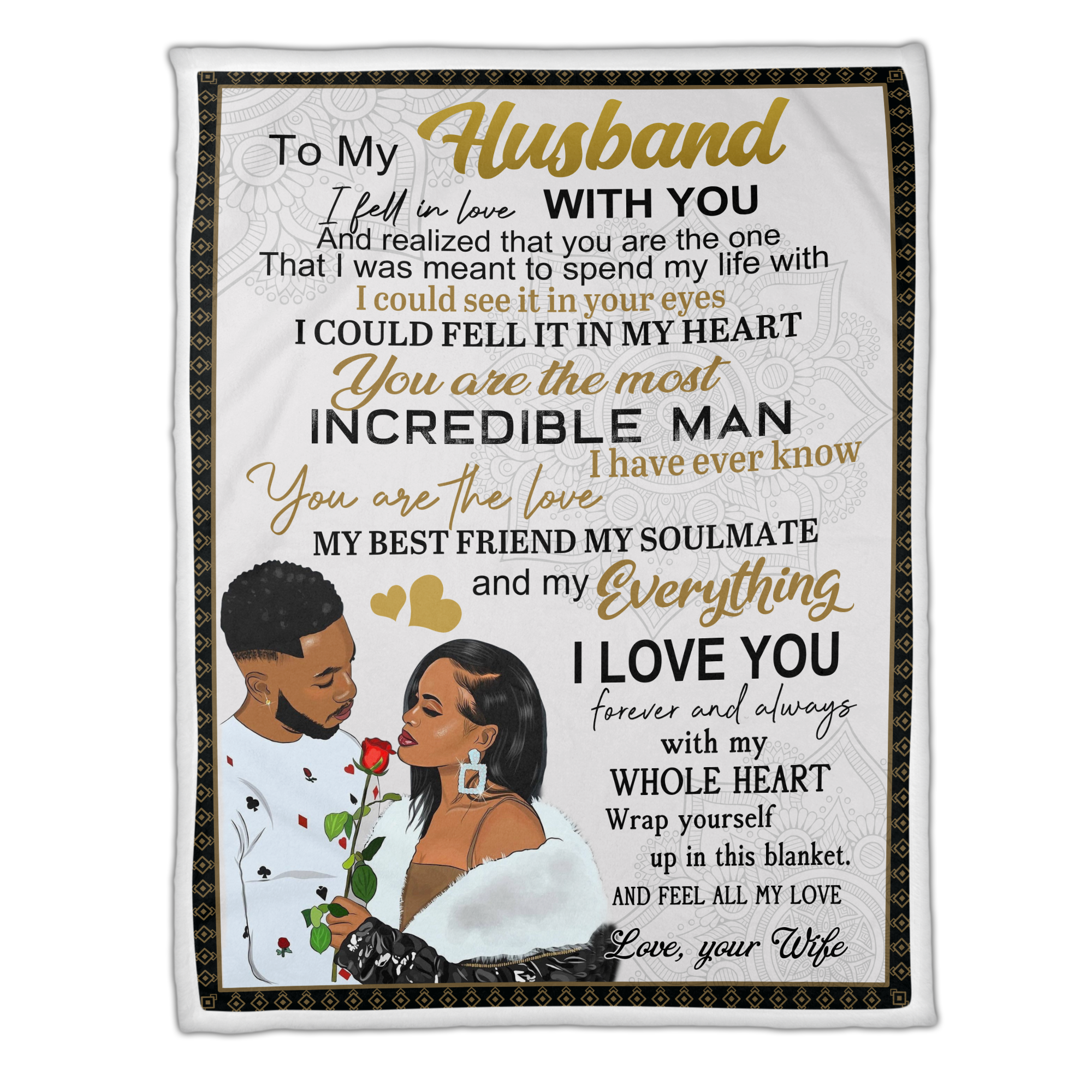 To My Husband Blanket