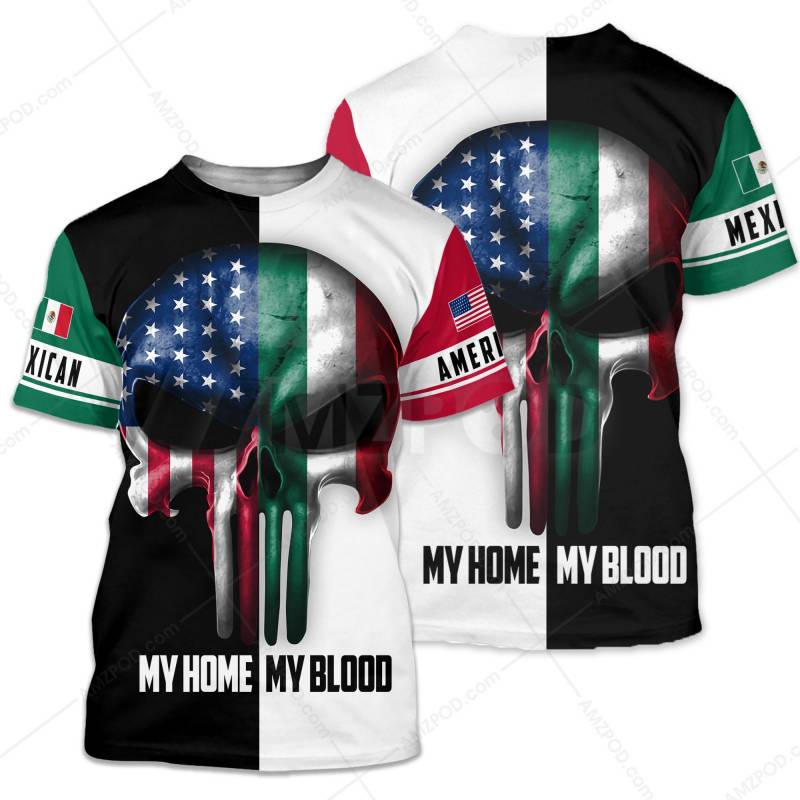 American Home With Mexican Blood  All Over Printed Shirts MX60