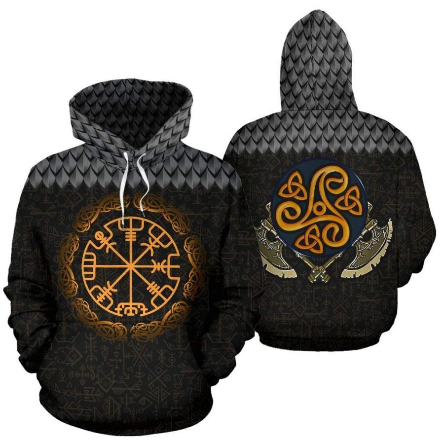 Viking Warrior Pullover Hoodie A0