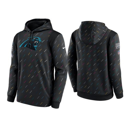 Men’S Carolina Panthers 2021 Crucial Catch Charcoal Therma Pullover Hoodie Carolina Panthers Charcoal Jacket