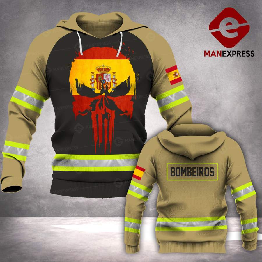 Soldier Spanish Firefighter 3D printed hoodie Spain NQA