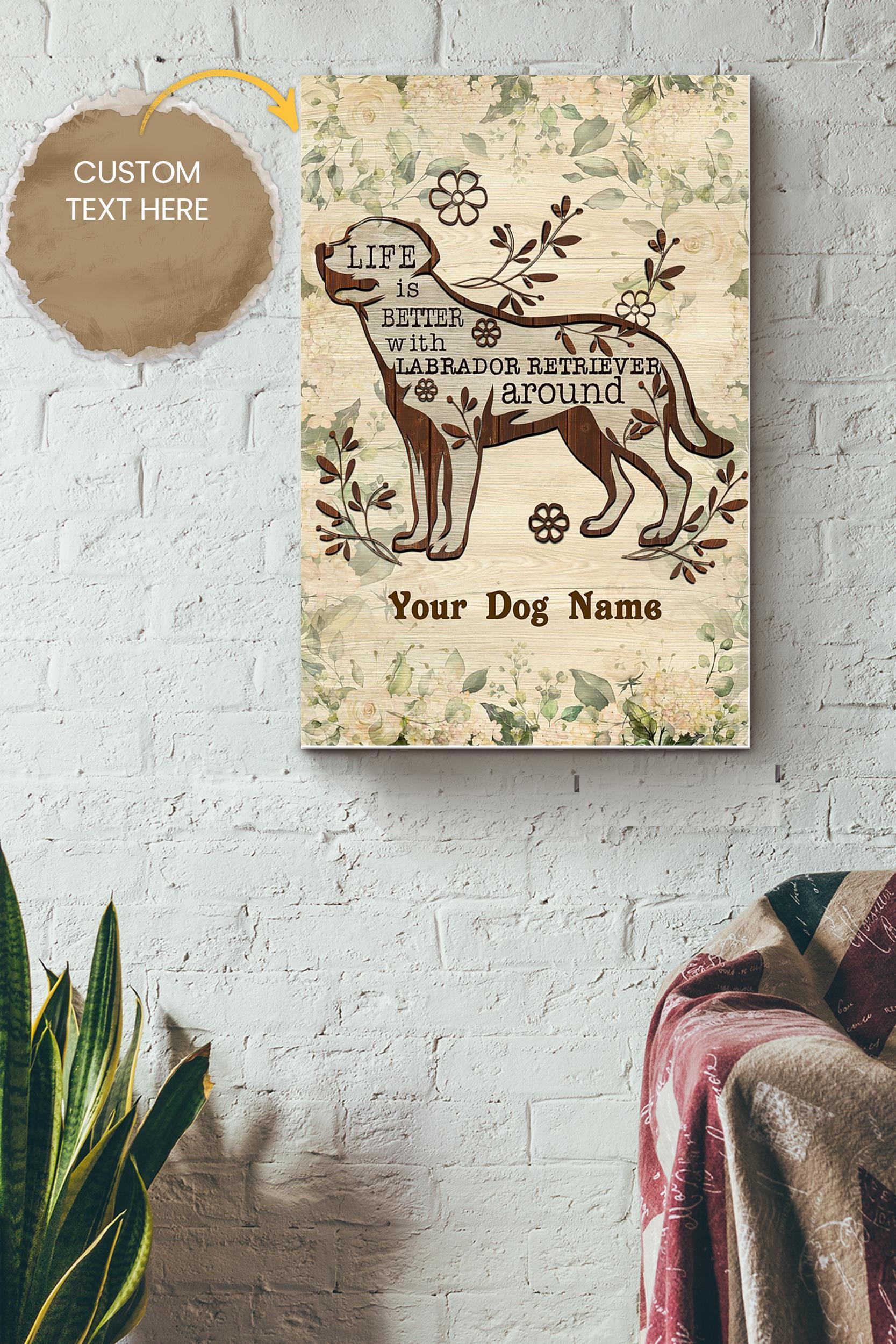 Labrador Retriever Personalized Poster – Animal Wall Art – Gift For Dog Lover Dog Foster Puppy Fan Poster