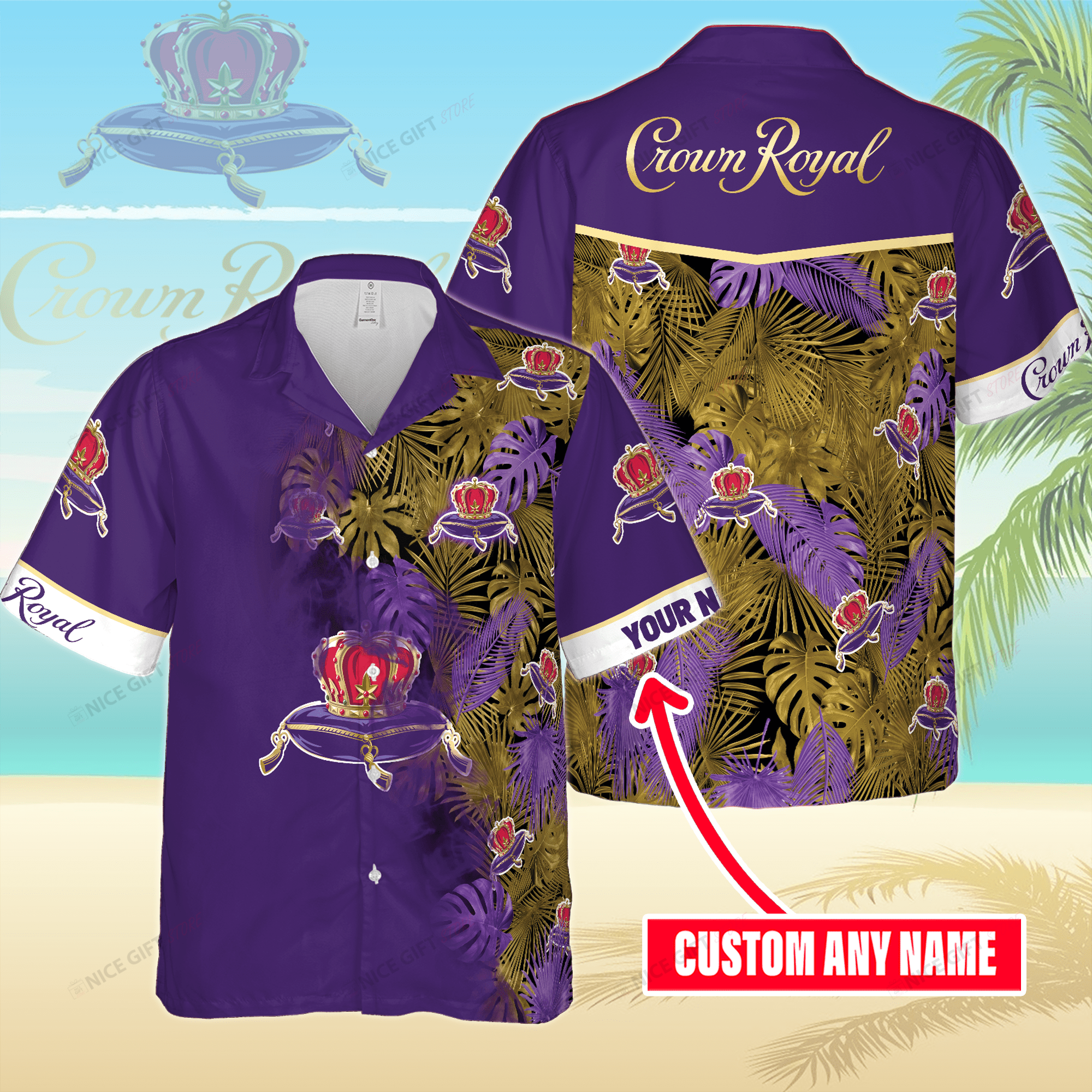 Crown Royal Custom Name Hawaiian Shirt 3Hs-Q8L3