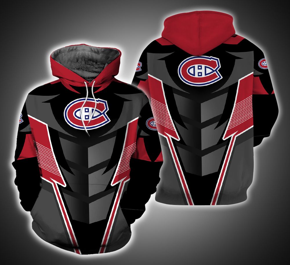 Montreal Canadiens Armor 3D Printed Hoodie