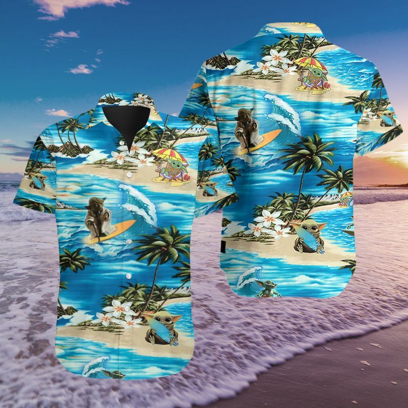 All Over Printed Yoda Hawaii Shirts Ha30993