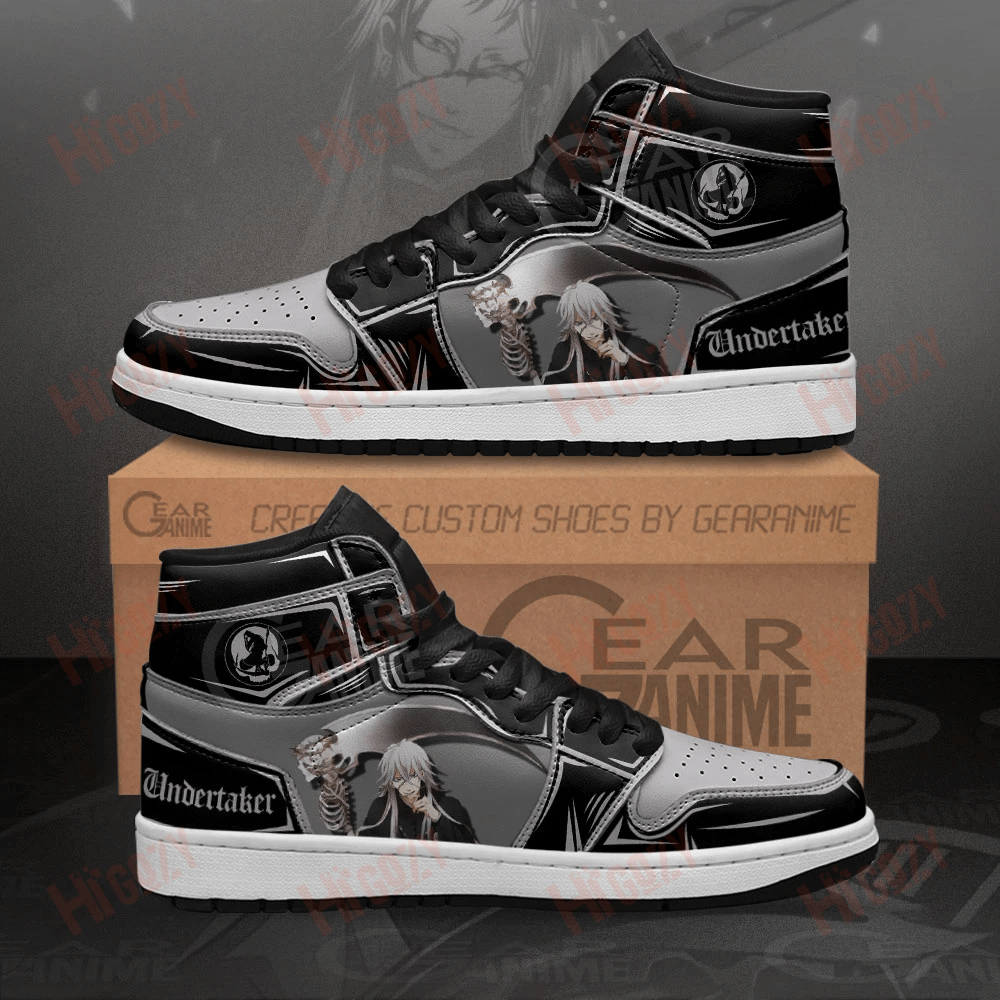 Undertaker Sneakers Custom Anime Black Butler Shoes