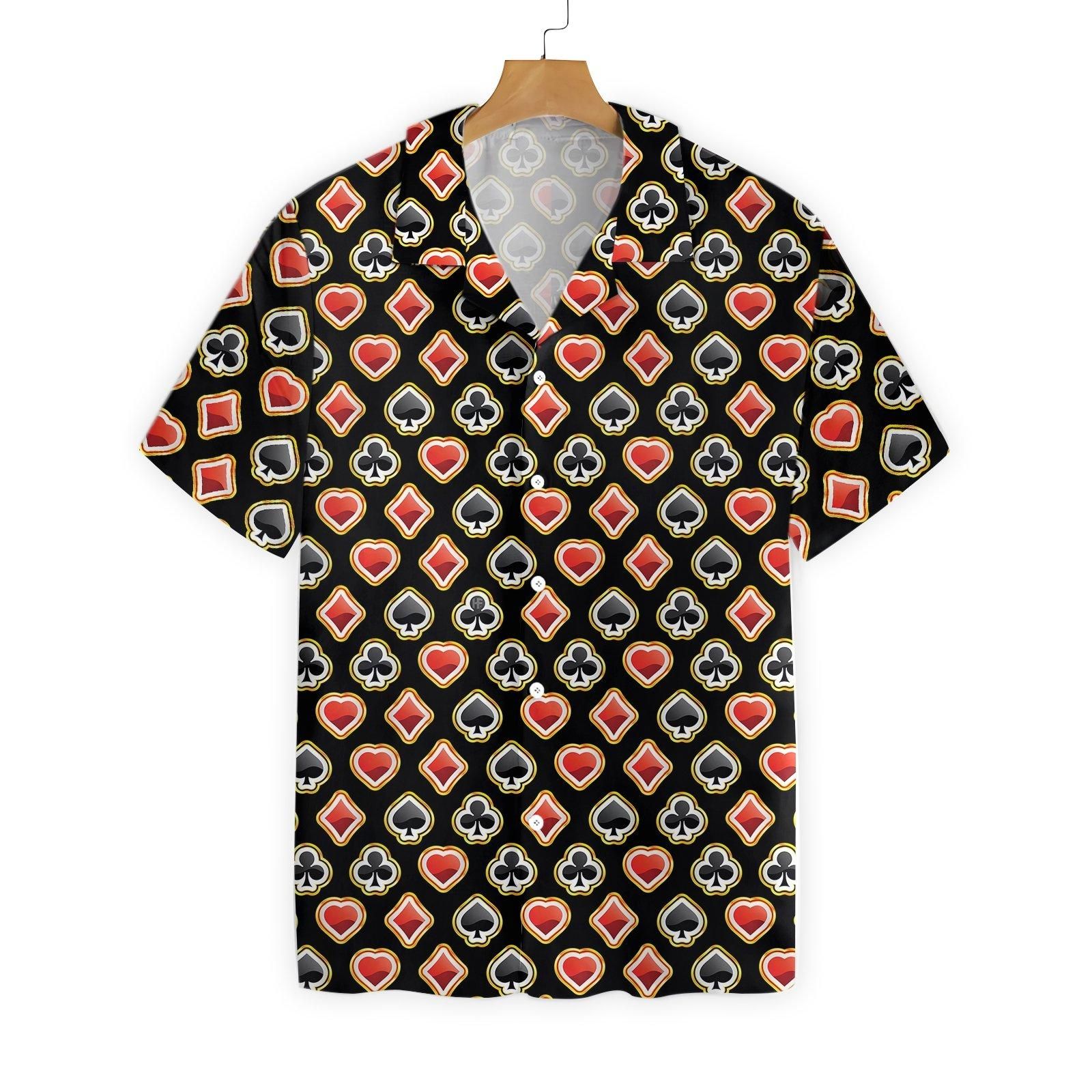 Casino Poker Black Background 0802 Hawaii Shirt Ha73110