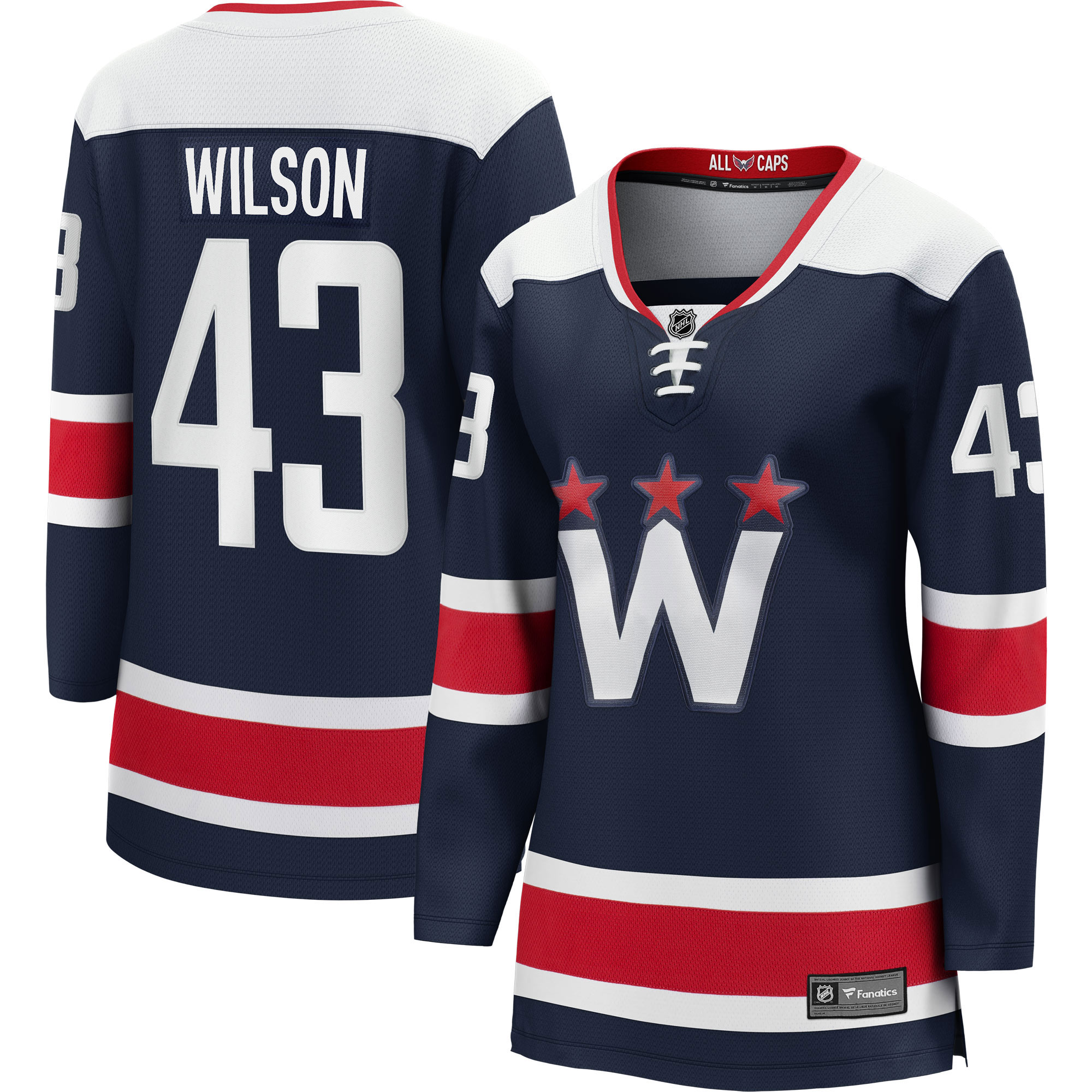 Tom Wilson Washington Capitals Branded Women's Alternate Premier Breakaway Player Jersey – Navy