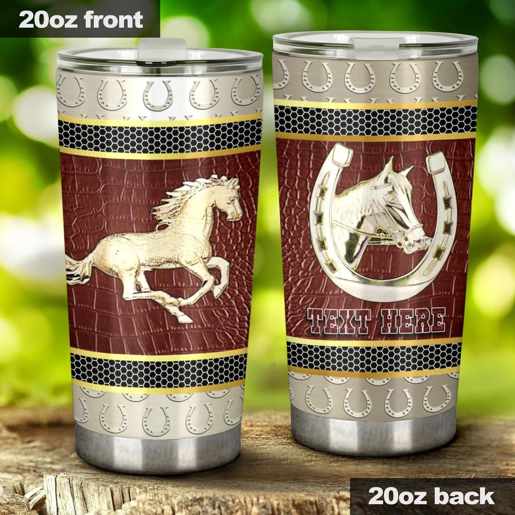 100DDTANM-HORSE AWESOME PERSONALIZED TUMBLER