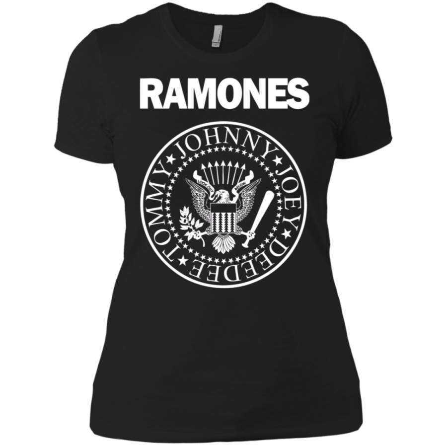 Ramone Tommy Johnny Joey Deedee logo Ladies Premium T-Shirt