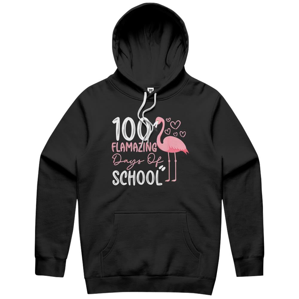 100 Days Of School Shirt Teacher Flamazing Days Of School Hoodie