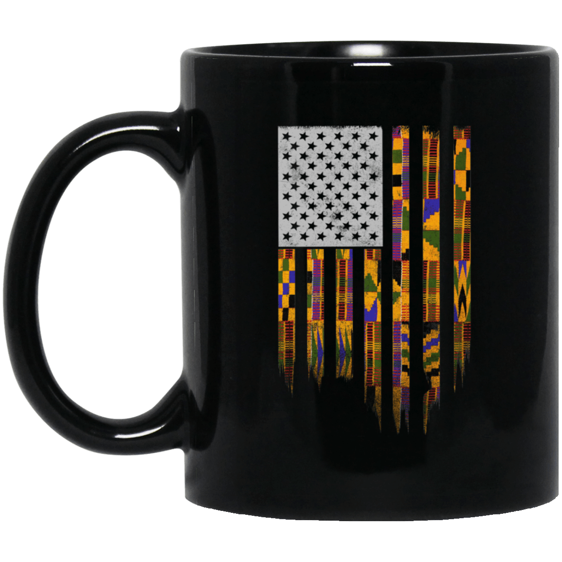 African American Flag Mug For Pro Black People Afro Melanin Women Cup