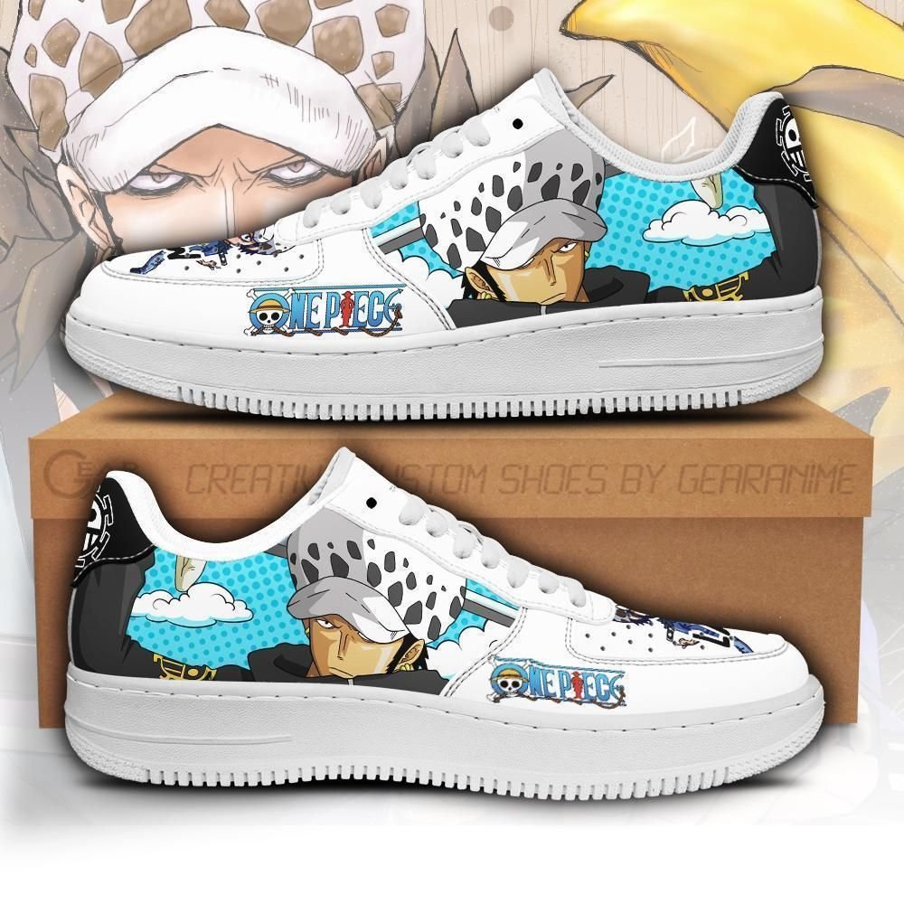 Trafalgar D. Water Law Air Sneakers Custom Anime One Piece Shoes Unisex Men Women