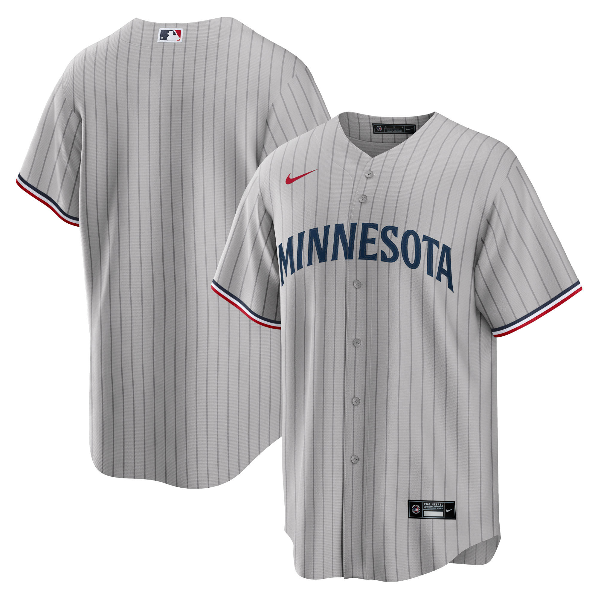 Minnesota Twins Road Replica Team Jersey – Gray