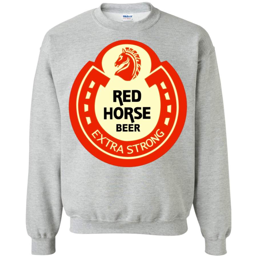 AGR Red Horse Beer Crewneck Pullover Sweatshirt