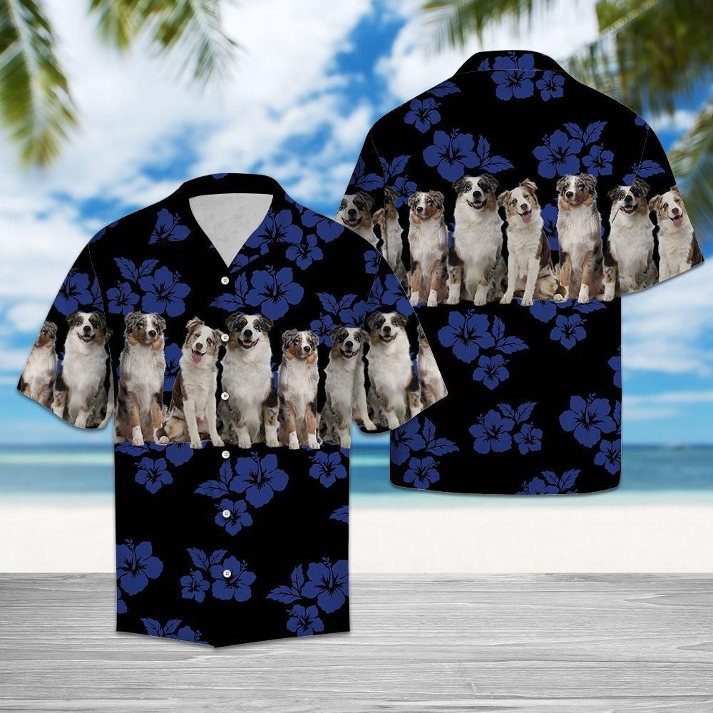 Australian Shepherd Aloha Hawaiian Shirt Colorful Short Sleeve Summer Beach Casual Shirt For Men And Women