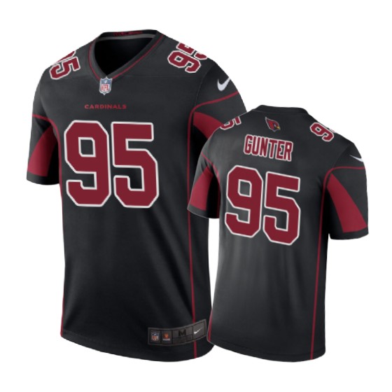 Arizona Cardinals #95 Rodney Gunter Nike Color Rush Black Jersey