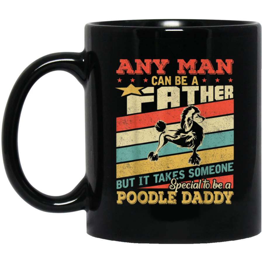 Poodle Daddy Fathers Day Vintage Retro Mug