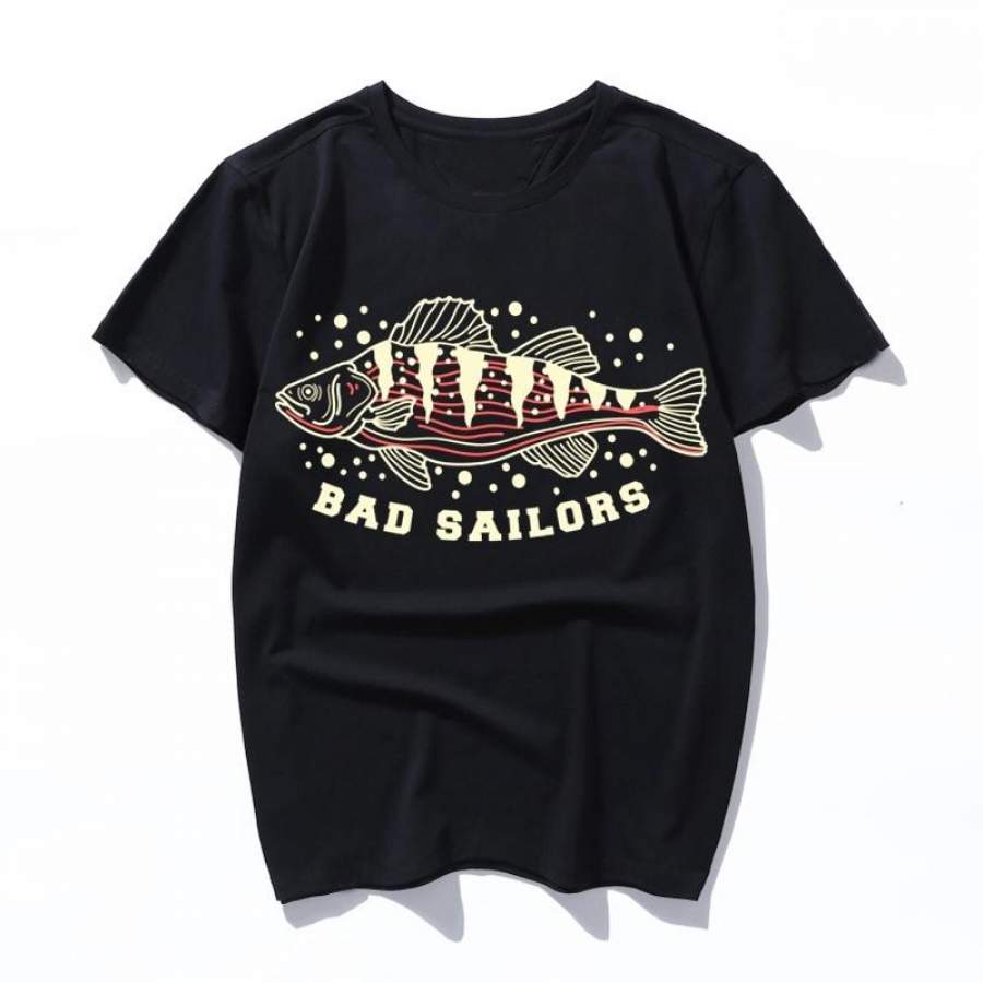 bad sailors Letter Print Female Shirt Summer Short Sleeve Tops Tee Harajuku Tumblr Quotes Funny Womens mens T-shirt