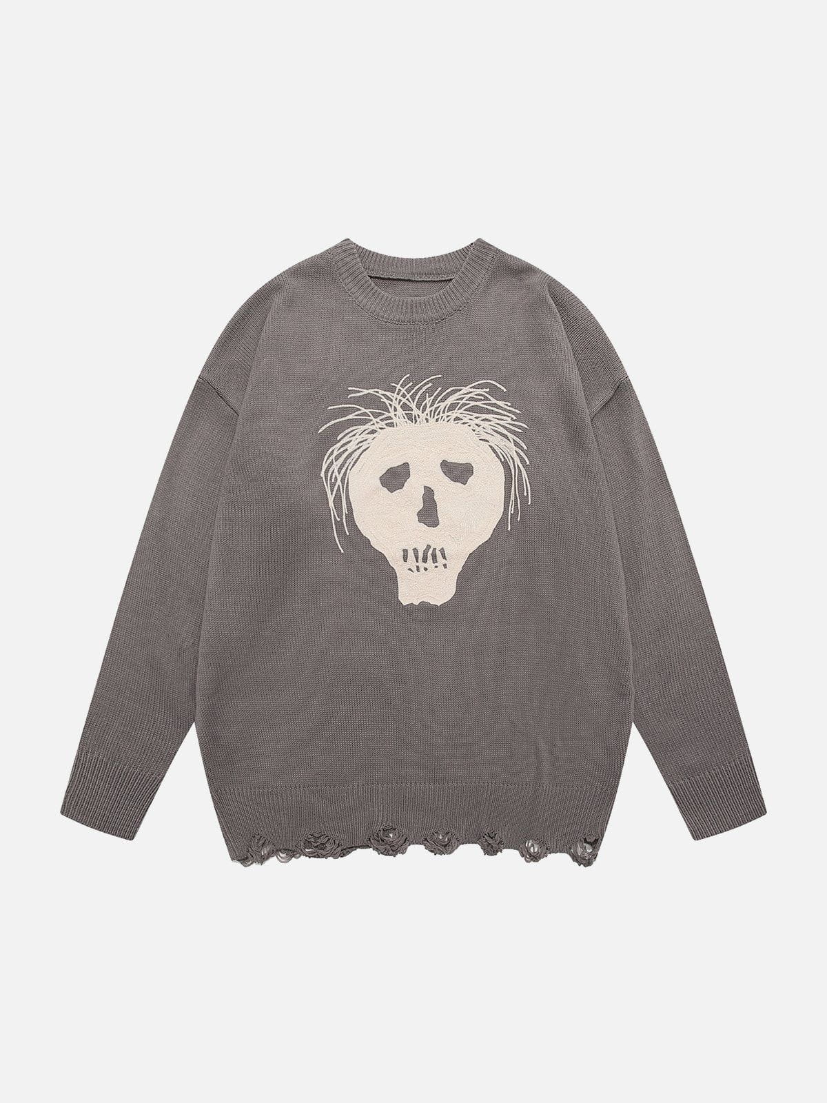 Talishko™ – Skull Sticker Sweater