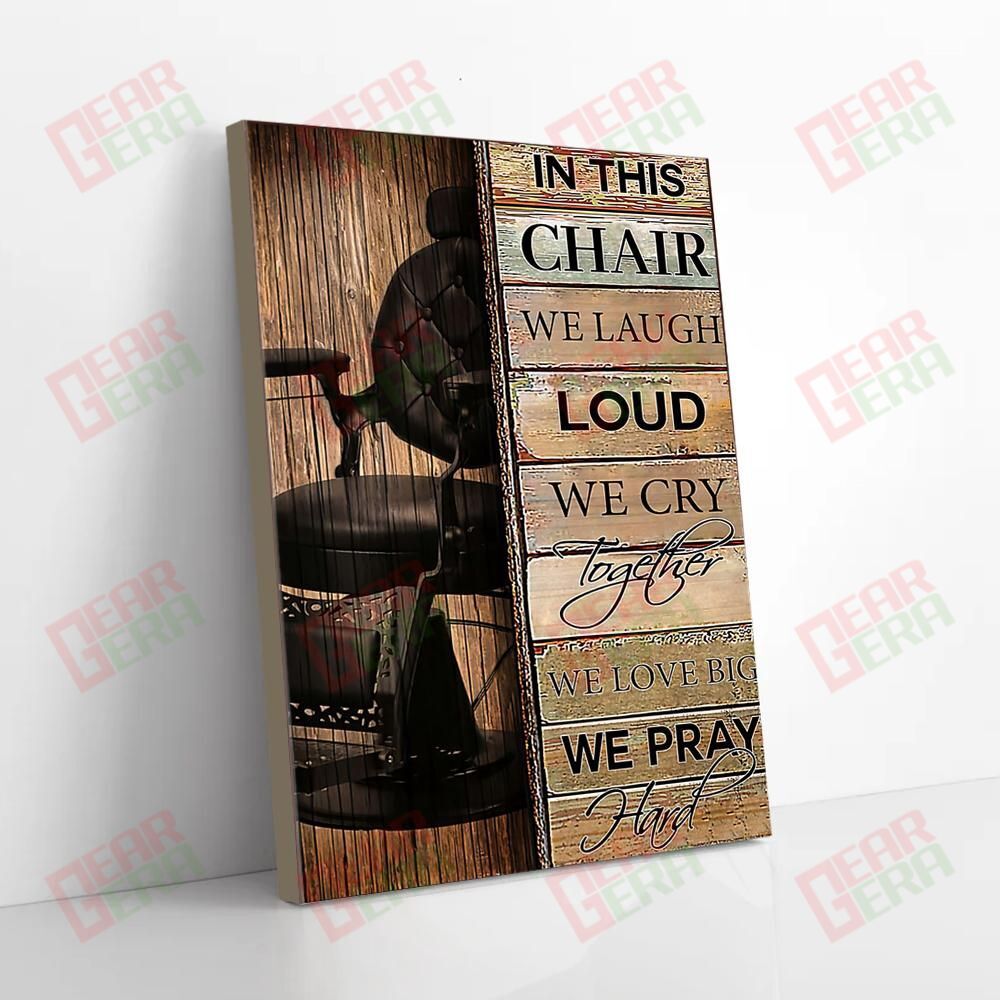 Canvas Painting In This Chair We Laugh Loud We Cry Together We Love Big Vintage Canvas Glamorous Canvas Home Decoration